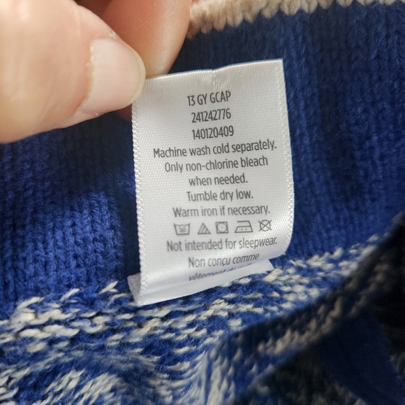 Gymboree Heather Blue Full Zip Sweater Jacket - SMALL (5-6) - Picture 9 of 9